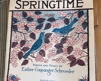 Vintage printing plates for sheet music