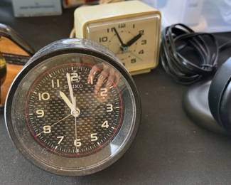 Vintage alarm/travel clocks