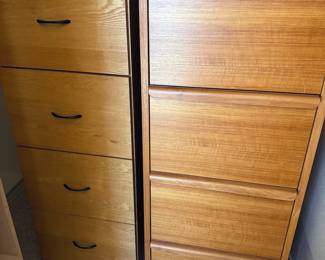 Wooden file cabinets