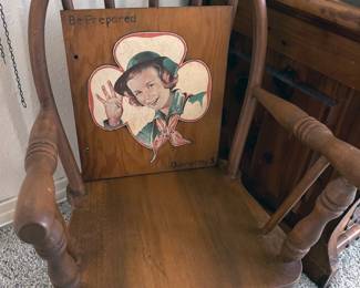 Vintage child's rocking chair