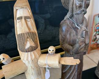 Ben Ortega St Francis wood carving