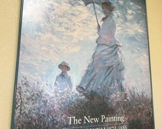 Framed impressionism poster