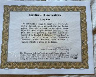 COA for Flying Free Print