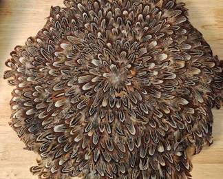 Brown Pheasant Feather Wreath From Scully And Scully In NYC