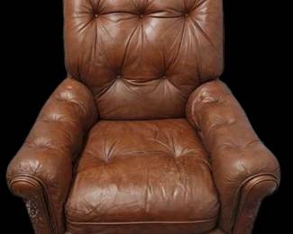 Brown Leather Chair by Classic Leather Inc.