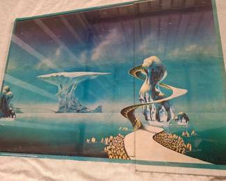 1973 Poster for the YES YESSONGS TriFold Gatefold Lp 33 Album