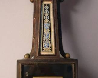  06 E. INGRAHAM BANJO CLOCK 39 NYANZA MODEL MAHOGANY NOT WORKING