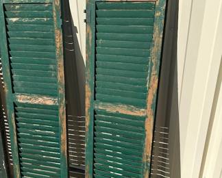 Antique Green shutter taken from Spotsylvania farmhouse on the Rappahannock River