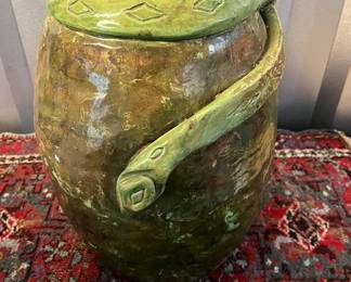 Unique Snake Planter Pottery Seagrove