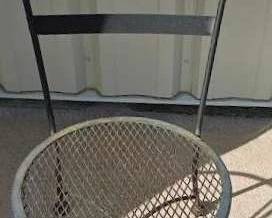 Black wrought iron furniture Set