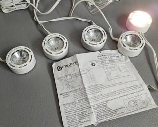 Group of 5 Utilitech Electrical Outlet Under Cabinet Light