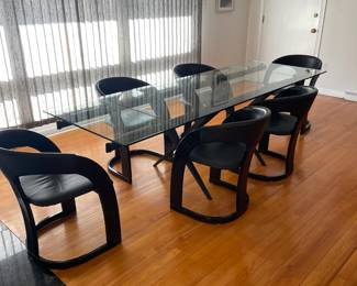 Glass Extension Dining Table