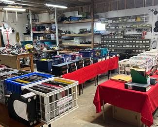 Crates and crates of magazines