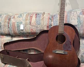 Mid century Gibson acoustic guitar with case