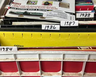 Numerous crates of magazines from 40's and later such as Fine Scale Modeler
