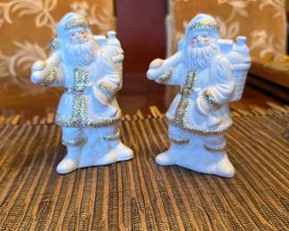 Porcelain Santa Claus Figurines