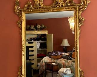 Louis XV Style Wall Giltwood Mirror 
