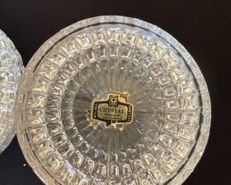 Vintage Zajecar Crystal Candy Dishes 