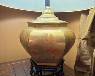 Gilt Chinoiserie Table Lamp 