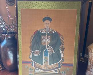 Chinese Emperor Artwork in frame 