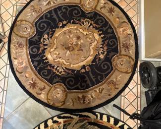 Safavieh Empire Collection 8' Round Wood Area Rug 