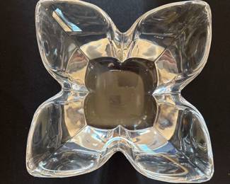 Orrefors Crystal Four Leaf Bowl 