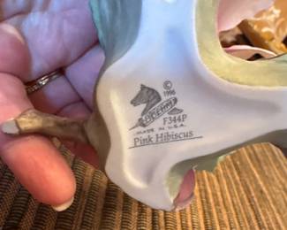 Boehm Porcelain Pink Hibiscus 