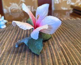 Boehm Porcelain Pink Hibiscus 
