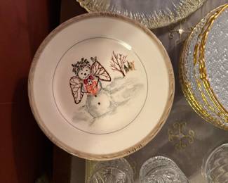 American Atelier Christmas Twig Plate