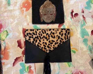 Ahankara Black Beaded Sling Bag Serene Buddha 