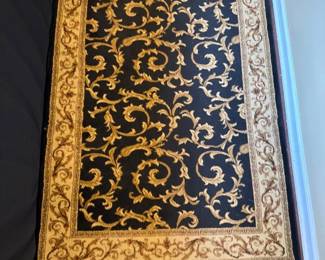 Navy Rectangular Area Rug 2' x 7' 