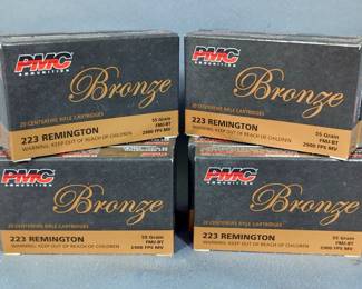 PMC Bronze .223 Rem Ammo, Approx 200 Rds