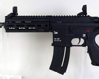 Heckler & Koch 416 .22 LR HV Pistol SN# HB023080, Flip-Up Sights