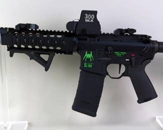 Spike's Tactical ST15 300 Blackout Rifle SN# 007048, EO Tech Sight, Adjustable Stock