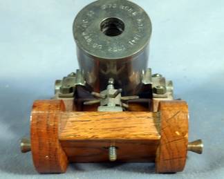 Fireable Scale Model Of Model 1841 Mortar, No 31, 0.75" Bore, Marked JAB CO, Dated 2001, Barrel Approx 3.5" Long, Overall Approx 8" x 6" x 5.5", With Accessories