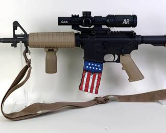 Palmetto State Armory PA-15 5.56 Nato Rifle SN# SCD459370, Cabela's AR Sight, 3 Total Mags, Adjustable Stock, In Soft Case