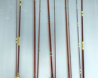 Wright & McGill Eagle Claw Fly Rods, Qty 5, Models Include Champion, Denco, And Featherlight