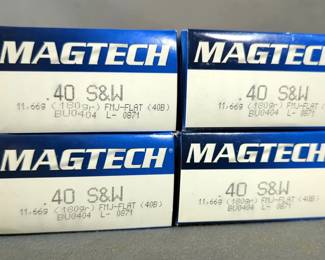 Magtech .40 S&W Ammo, Approx 200 Rds