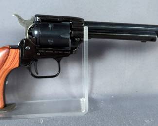 Heritage Rough Rider .22 LR 6-Shot Revolver SN# E64826, 6" Bbl, Single Action, Extra .22 Mag Cylinder, Extra Grips, Nylon Holster, In Civil War 1861-1865 Display Box