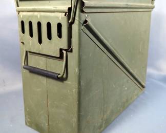 Metal Ammo Can, Approx 14.5" x 18" x 7.5"
