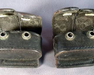 Safariland Leather Revolver Speed Loader Cases, Model 350-2, Qty 4