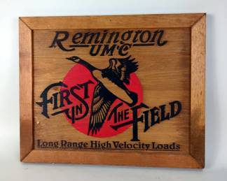 Remington And Winchester Wood Wall Hangings