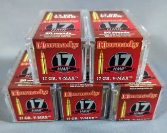 Hornady 17 HMR V-Max Ammo And CCI A17 Varmit Ammo, Total Approx 400 Rds, And Butler Creek A17 Mag
