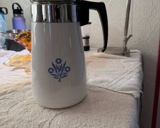Corningware percolator.