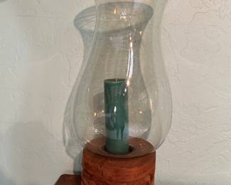 This beauty sits at over 3 feet! Gives off a beautiful glowing light when lit