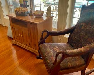Swan neck antique chair