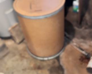 Tons of cardboard barrels