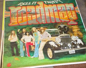 6 ' canvas painted to match the cover of their 1978 album 
ROLL IT TIGHT
They used it as a backdrop when they did gigs.
Small reserve. 