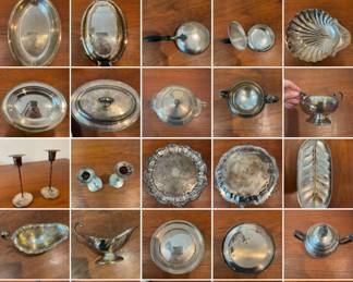 Silver plated grouping 