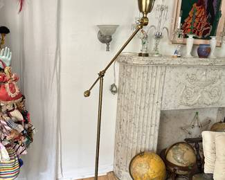 Brass standing lamp 